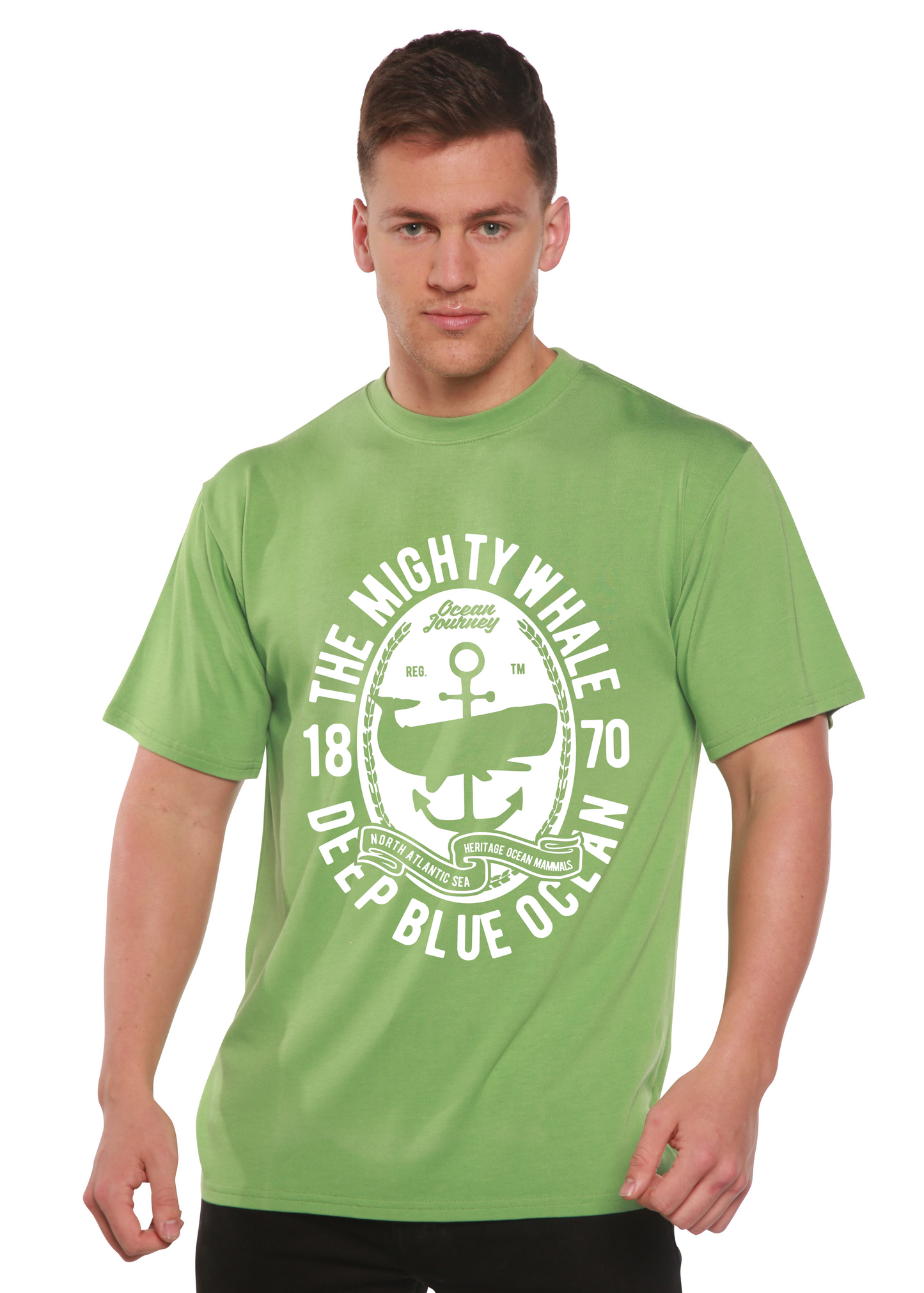 The Mighty Spun Bamboo® Men's Bamboo Viscose/Organic Cotton Short Sleeve Graphic T-Shirt Spun Bamboo