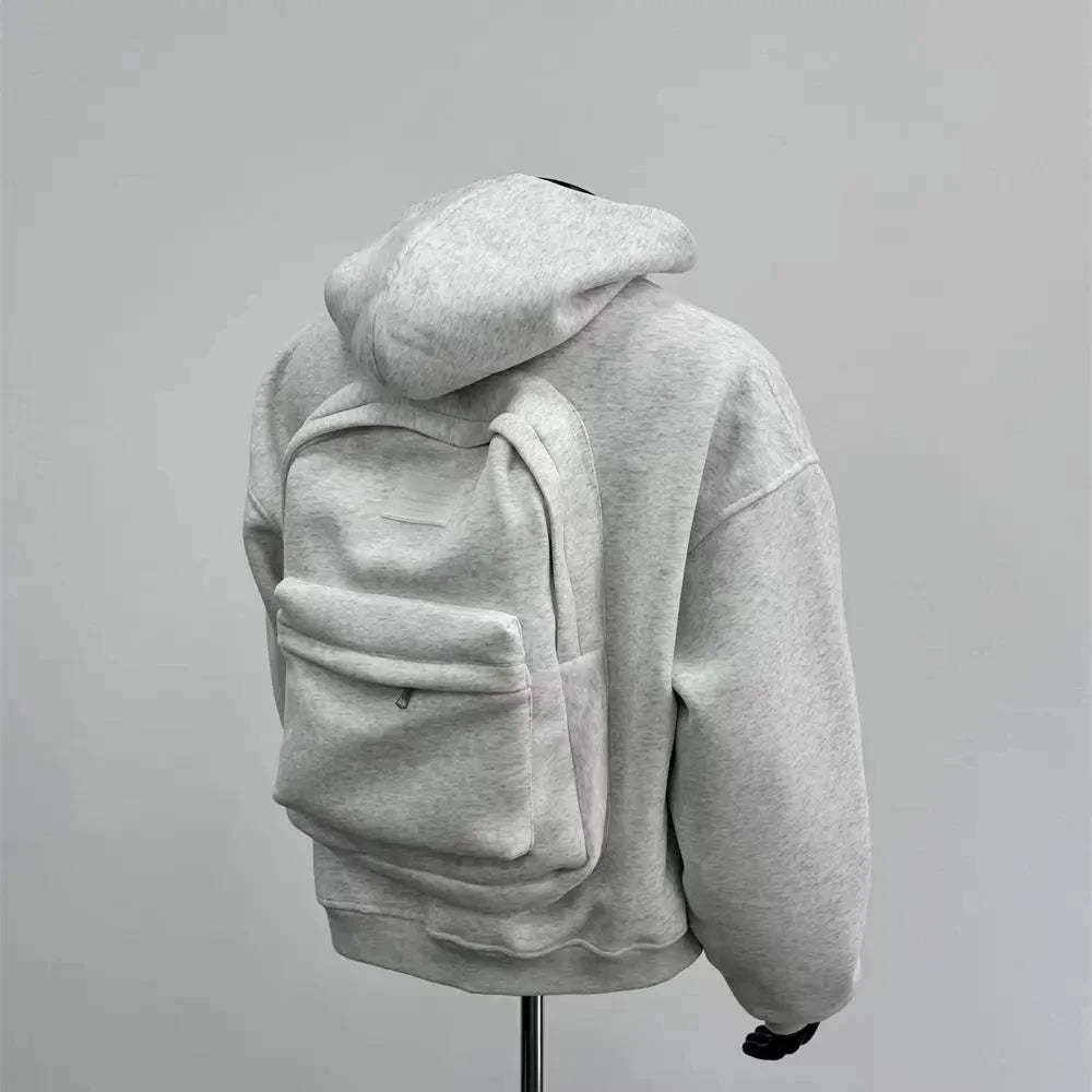 Hoodie with Integrated Backpack ViralGalleria.com