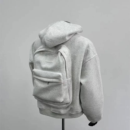 Hoodie with Integrated Backpack ViralGalleria.com