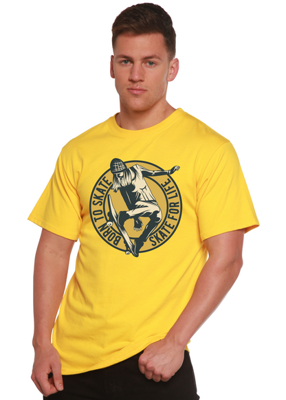 Skate For Life Men's Bamboo Viscose/Organic Cotton Short Sleeve Graphic T-Shirt Spun Bamboo