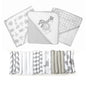 Bath Hooded Towels & Washcloths Set for Babies, 23-Piece Gift Set, Gray Lion