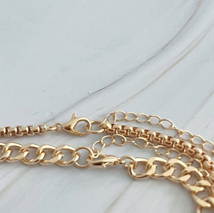 Button Charm Golden Necklace Set Shop Style & More | Fresh Looks, Everyday Deals & Free Shipping
