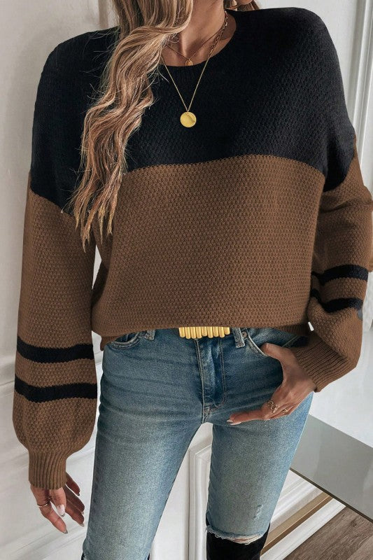 Colorblock Stripe Long Sleeve Sweater Shop Style & More | Fresh Looks, Everyday Deals & Free Shipping