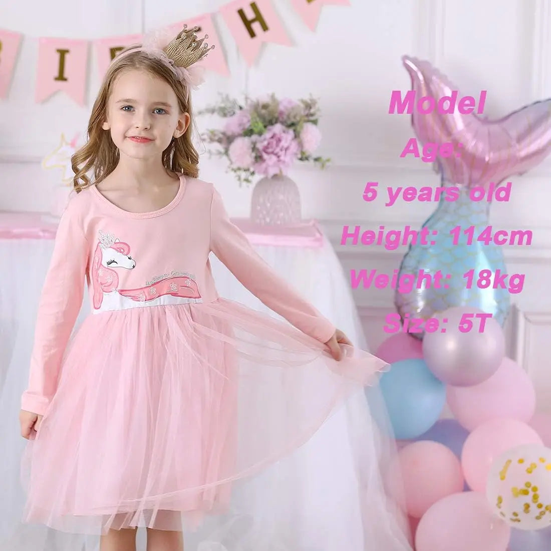 Charming Long Sleeve Tulle Dresses for Girls - Perfect for Winter Parties (Ages 3-12)