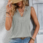 V-Neck Top for Women – Casual Loose-Fit Summer Blouse FitiqueFit