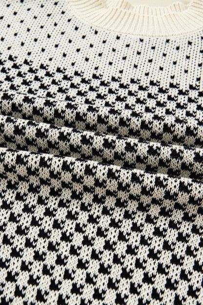 Dotted Colorblock Lantern Sleeve Sweater Shop Style & More | Fresh Looks, Everyday Deals & Free Shipping