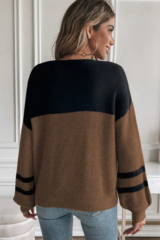 Colorblock Stripe Long Sleeve Sweater Shop Style & More | Fresh Looks, Everyday Deals & Free Shipping