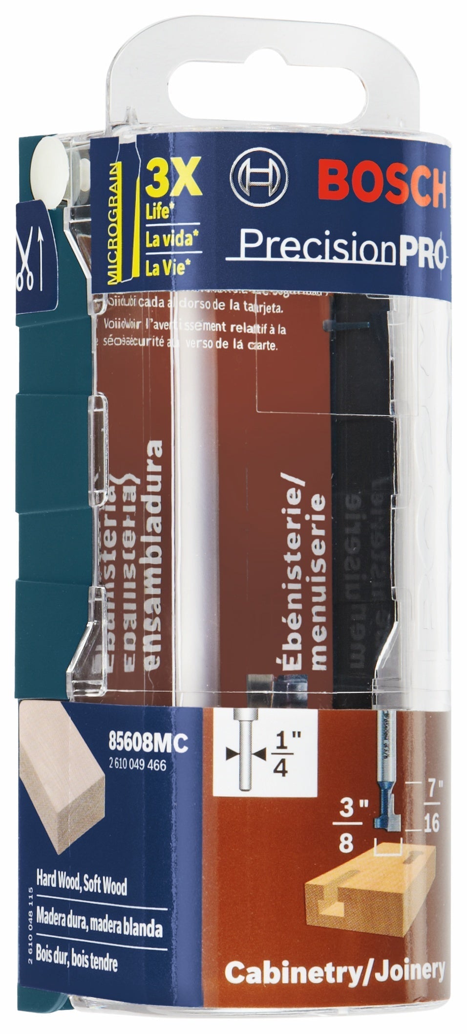 BOSCH 85608MC 3/8 In. Carbide-Tipped Keyhole Router Bit VM Hardware