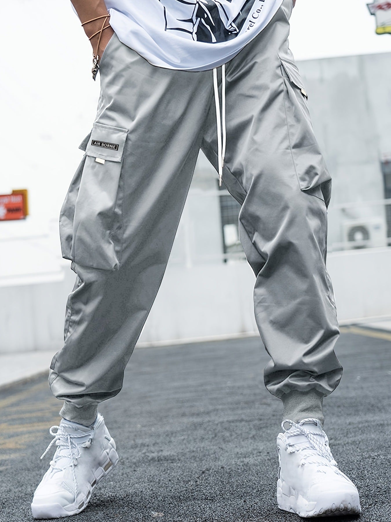 Men’s Multi‑Pocket Drawstring Cargo Pants FitiqueFit