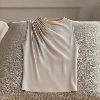 Women's Elegant Sleeveless Mock Neck Top FitiqueFit
