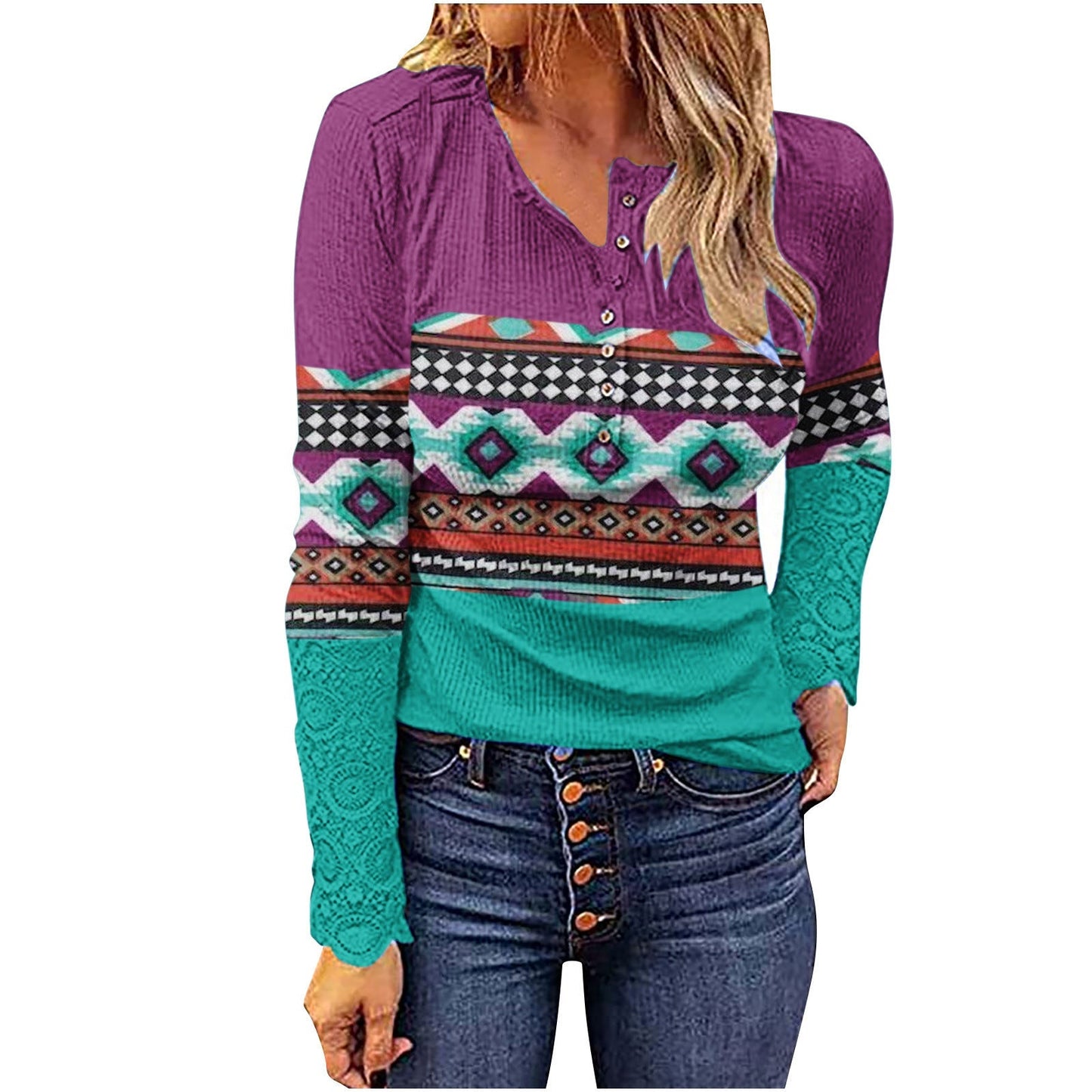 Desert Sunset Cowgirl Knit Top Country in My Heart