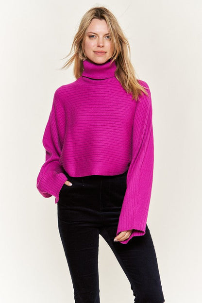 Mock neck wide sleeves top JJK50507 Shop Style & More | Fresh Looks, Everyday Deals & Free Shipping