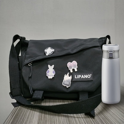 1pc Nylon Handbag Shoulder Bag Large Capacity Messenger Bag, Men's Messenger Bag Student School Bag NovaCart