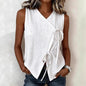 Bow-Tied V-Neck Sleeveless Tank Top – 5 Colors, S–XXL FitiqueFit