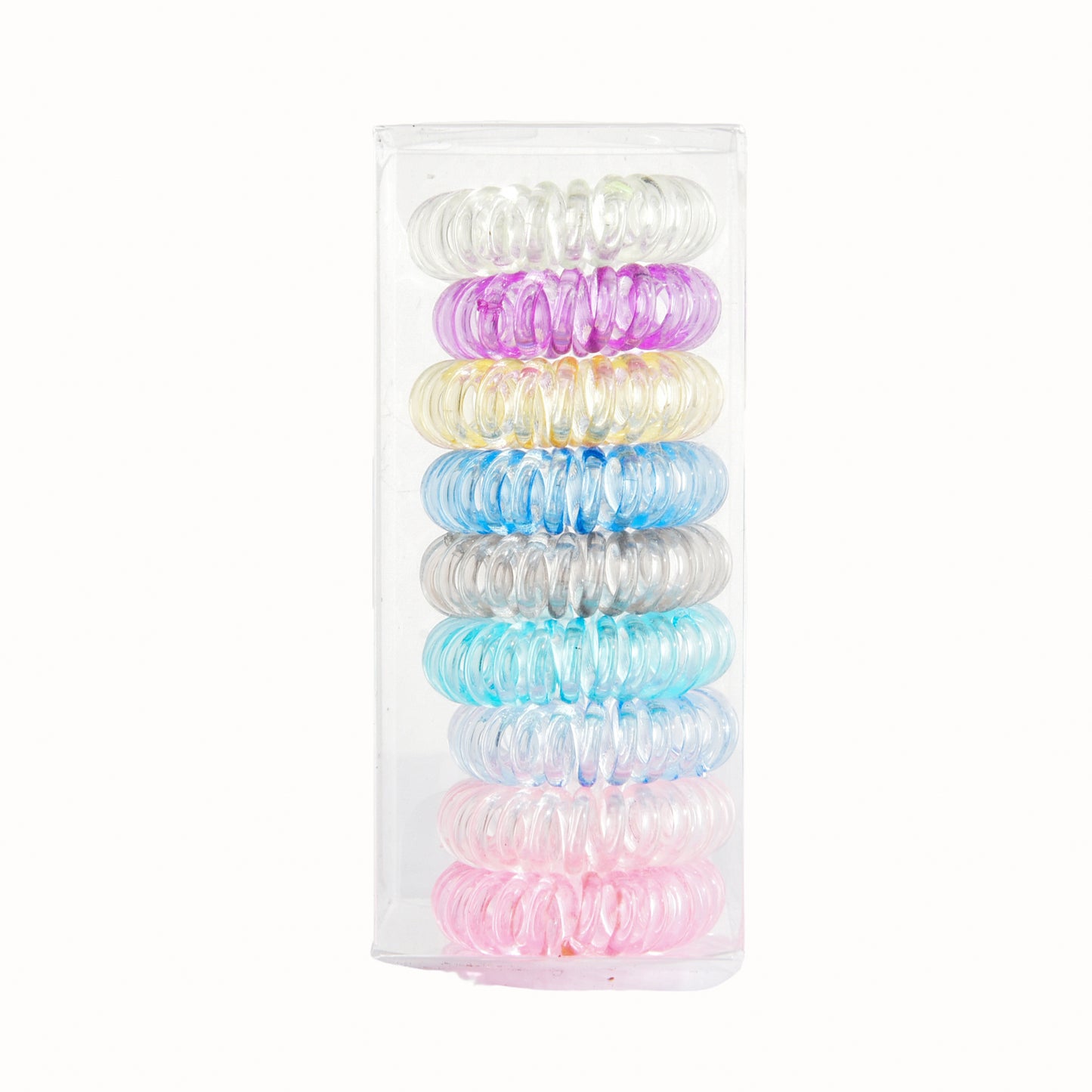 9 Pcs Spiral Hair Ties No Crease, Coil Hair Ties, Phone Cord Hair Ties, Women Ponytail Holder Elastics NovaCart