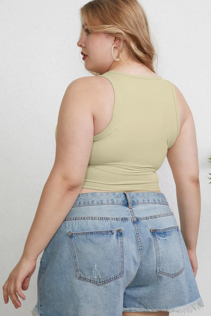Basic Bae Full Size Round Neck Slim Tank New Era Fashion LLc