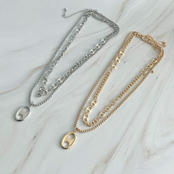 Button Charm Golden Necklace Set Shop Style & More | Fresh Looks, Everyday Deals & Free Shipping