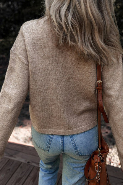 Polka Dot Drop Shoulder Sweater Shop Style & More | Fresh Looks, Everyday Deals & Free Shipping