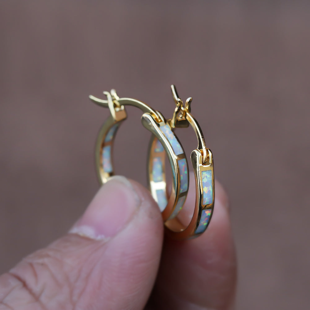A Pair of Geometric Hoop Earrings That Are Stylish, Versatile, And Exaggerated for Women NovaCart