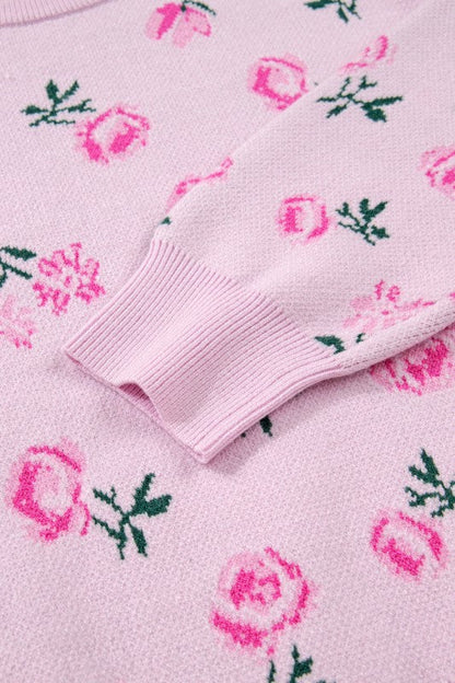 Floral Drop Shoulder Cropped Sweater Shop Style & More | Fresh Looks, Everyday Deals & Free Shipping