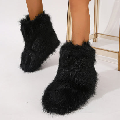 Stylish Personalized Winter Boots For Women - Adorable Spicy Girl Mid-Length Snow Boots, Cozy And Warm See size chart under “more details” The Fashion Celestial