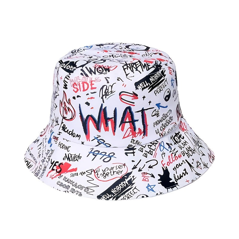1 Men's "what" Graffiti Bucket Hat NovaCart