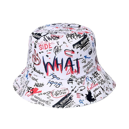 1 Men's "what" Graffiti Bucket Hat NovaCart