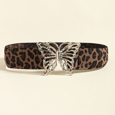 Butterfly Alloy Buckle Elastic Belt See size chart under “more details” The Fashion Celestial