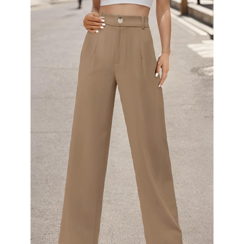 Women’s Elegant Suit Pants with Pockets – Office Trousers FitiqueFit