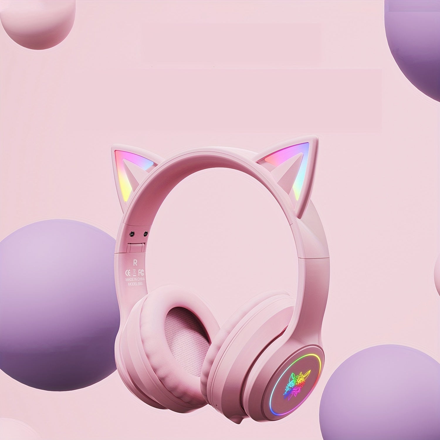 [Cat Ear Design] ONIKUMA Cute Gaming Headset | Bluetooth, Noise Cancelling, High-Quality Sound, Cat Ears NovaCart