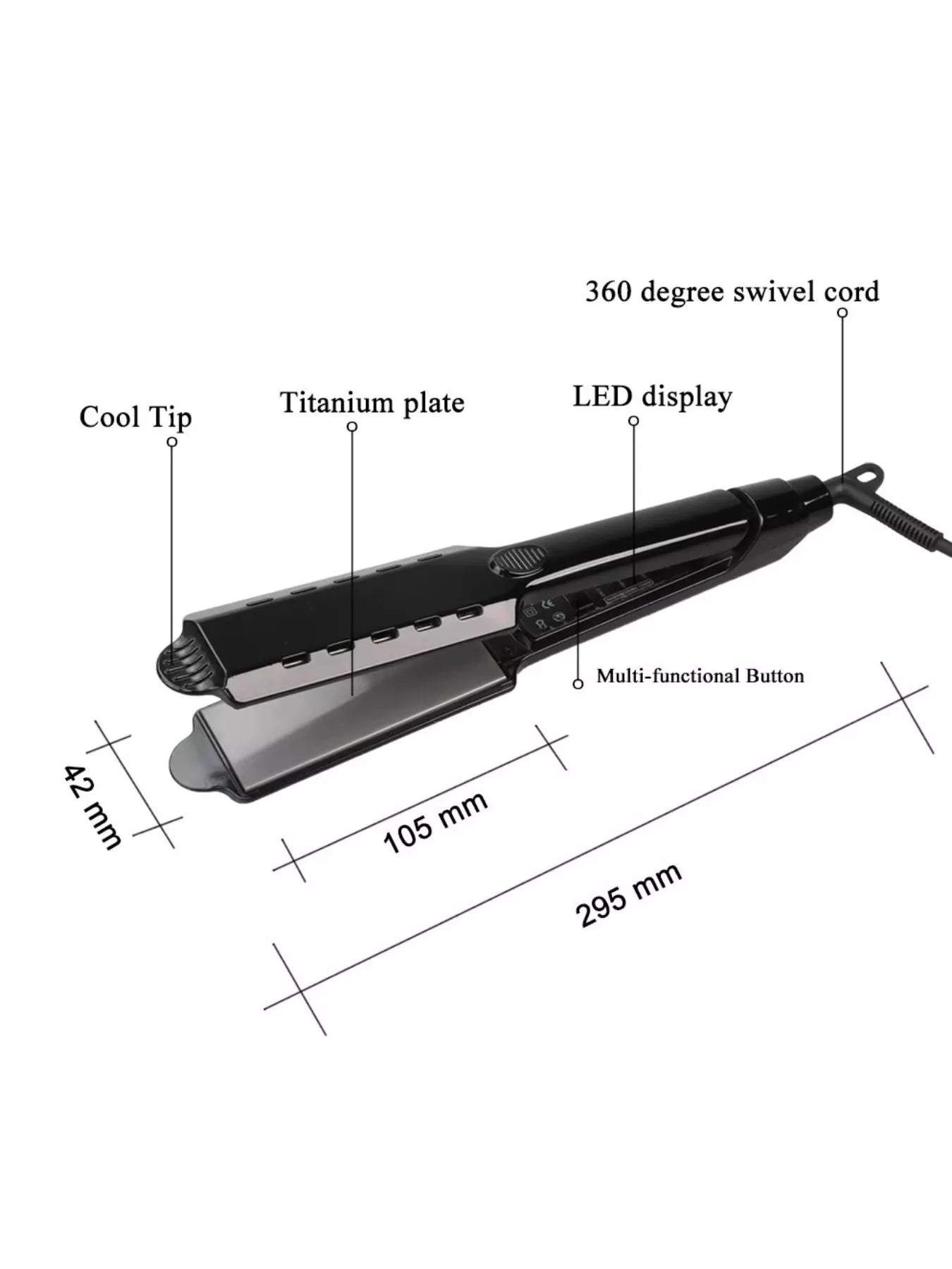 Fast Heating Hair Straightener New Era Fashion LLc