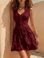 Women's Sleeveless Linen Button-Up Midi Dress FitiqueFit