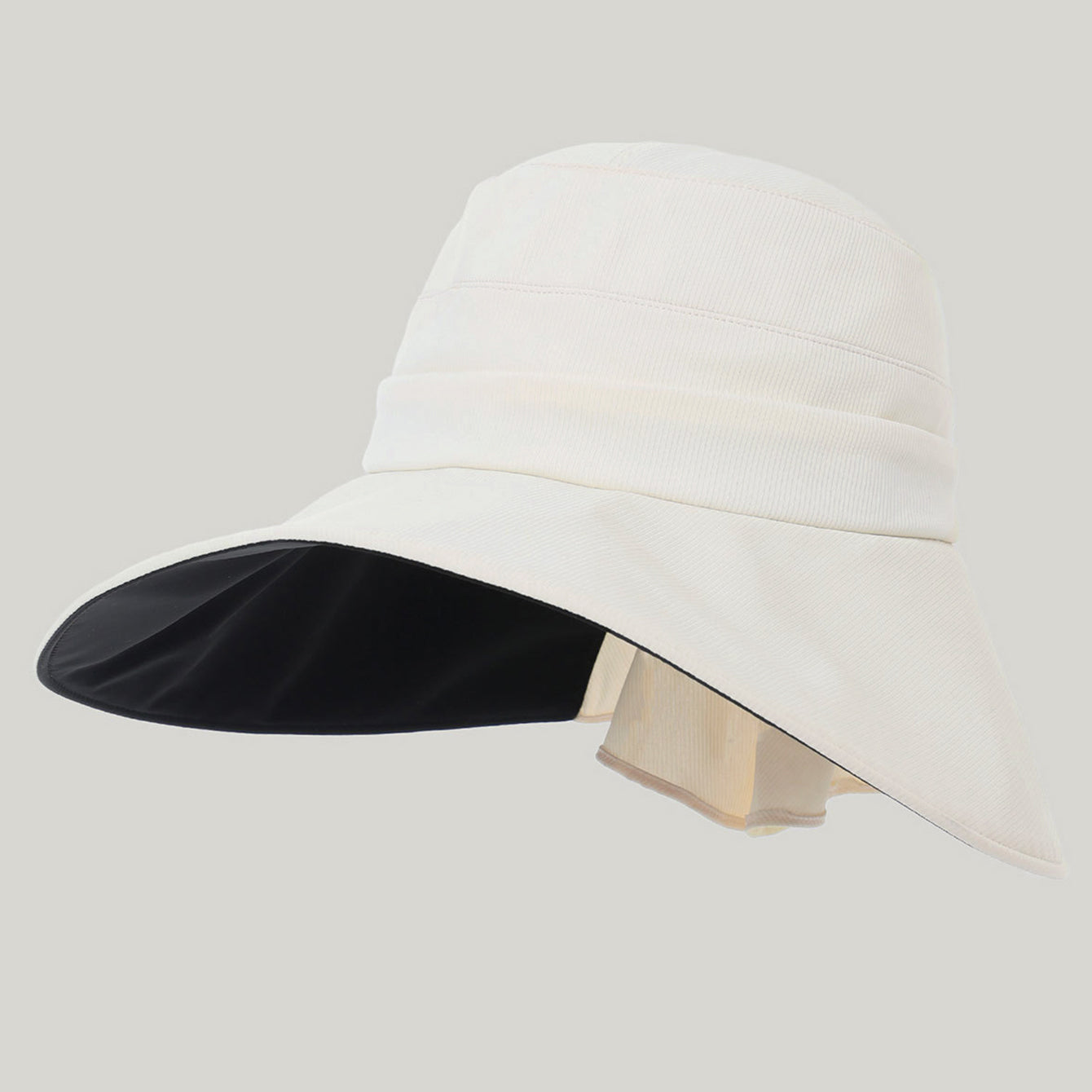 Women's Wide-Brim Striped Sun Hat | Lightweight Outdoor UV Protection FitiqueFit