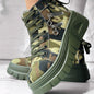 Muffin Heel Side-Zipper & Dual Lace-Up Casual Sneakers for Women FitiqueFit