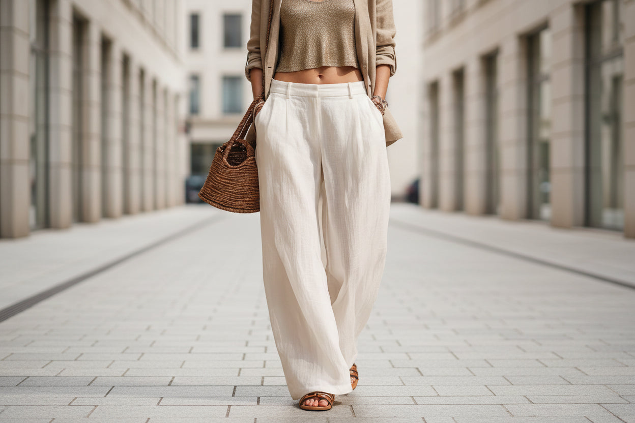 Women's Front-Button Cardigan Sleeveless Top & Long Pants Set FitiqueFit