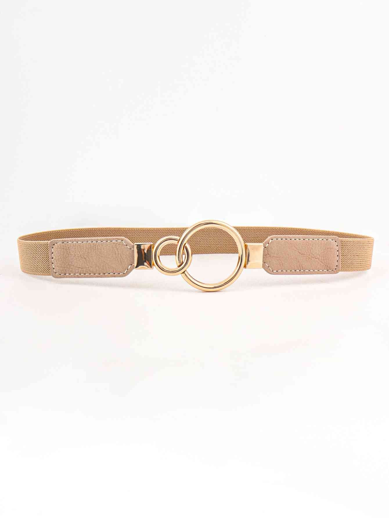ElegantStyle Double Ring Buckle Elastic PU Belt – Adjustable Comfort Fit See size chart under “more details” The Fashion Celestial