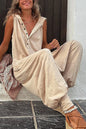 Women’s Sleeveless Hooded Relaxed Fit Jumpsuit FitiqueFit