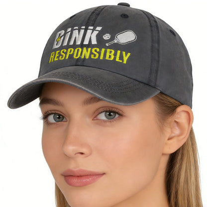 Pickleball Baseball Caps – Adjustable Embroidered Cotton Hats FitiqueFit