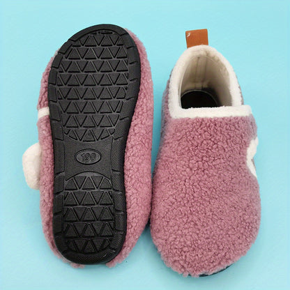 2022 New Spring Winter Cute Girl Home Shoes Thicken Soft Sole Baby Socks Shoes Toddler Warm Lightweight Floor Shoes Little Kids Fashion Faux Fur NovaCart