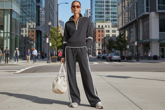 Women’s Casual Long Sleeve Two Piece Sports Set FitiqueFit