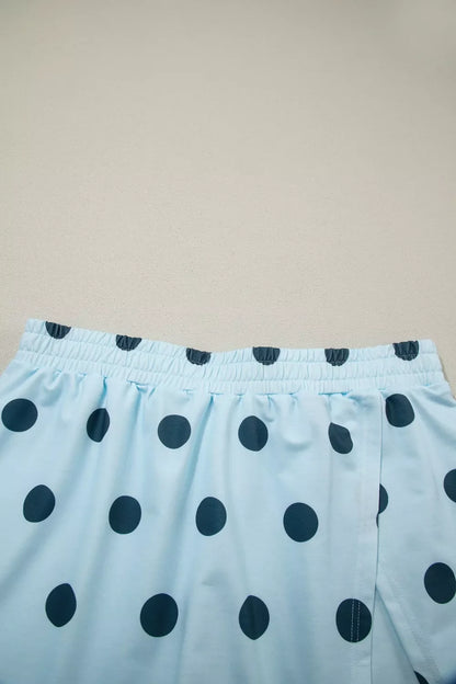 Polka Dot Sleeveless Top and Skort Casual Two-Piece Set New Era Fashion LLc