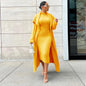 Autumn And Winter Elegant Dress Long Cardigan Velvet Two-piece Suit Grayceful LLC