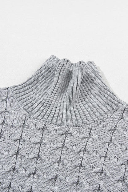 Cable Knit Turtleneck Batwing Short Sleeve Sweater Shop Style & More | Fresh Looks, Everyday Deals & Free Shipping