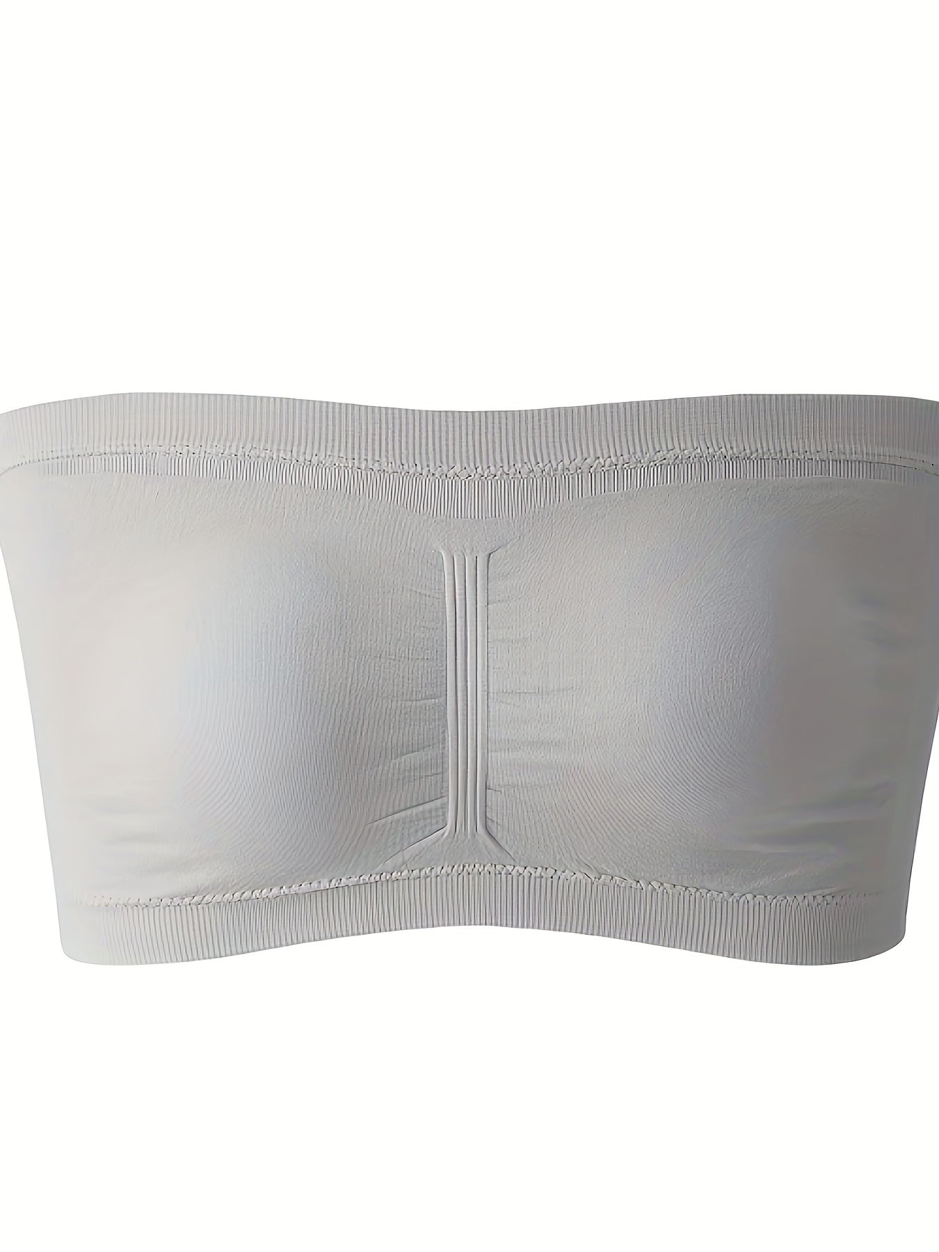 Plus Size Double-Layer Anti-See-Through Base Layer Tube Top Bra with Padded Cups, Wire-Free, and Underwire-Free NovaCart