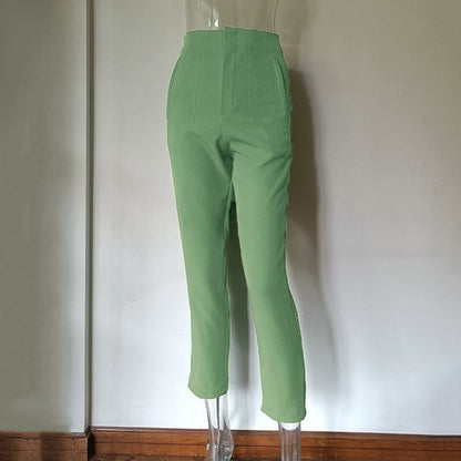 Women's High-Waisted Straight Leg Pants FitiqueFit