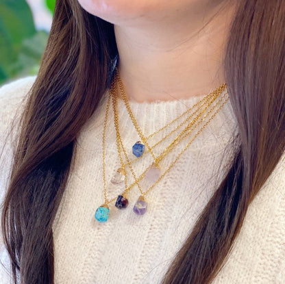 Meditation Semi-Precious Stone Pendant Necklace Shop Style & More | Fresh Looks, Everyday Deals & Free Shipping