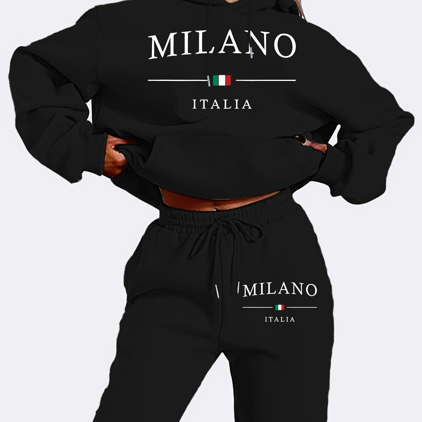 Trendy Plus Size Fleece-lined Sweater Suit See size chart under “more details” The Fashion Celestial