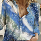 Ladies' Fashionable New Printed Cardigan Shirt Top FitiqueFit