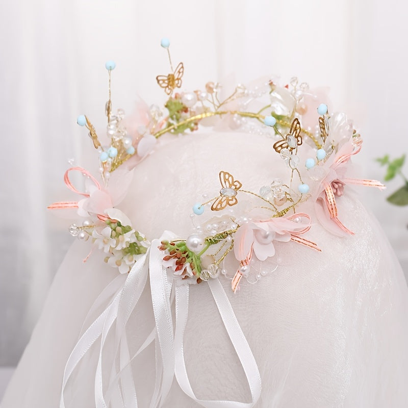 Bridal Accessories Flower Butterfly Bridal Headband Hairband Accessories Performance Headpiece NovaCart