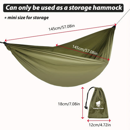 [3-in-1 Hammock] GEERTOP 3-in-1 Outdoor Hammock | Double Sleep Rest Camping Hammock with Mosquito Net Sun Shelter for Backpacking Travel Garden Park NovaCart